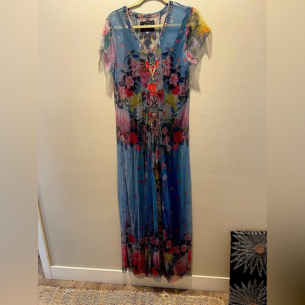 Stunning Johnny Was maxi dress .It’s gorgeous and flowy and so comfortable!